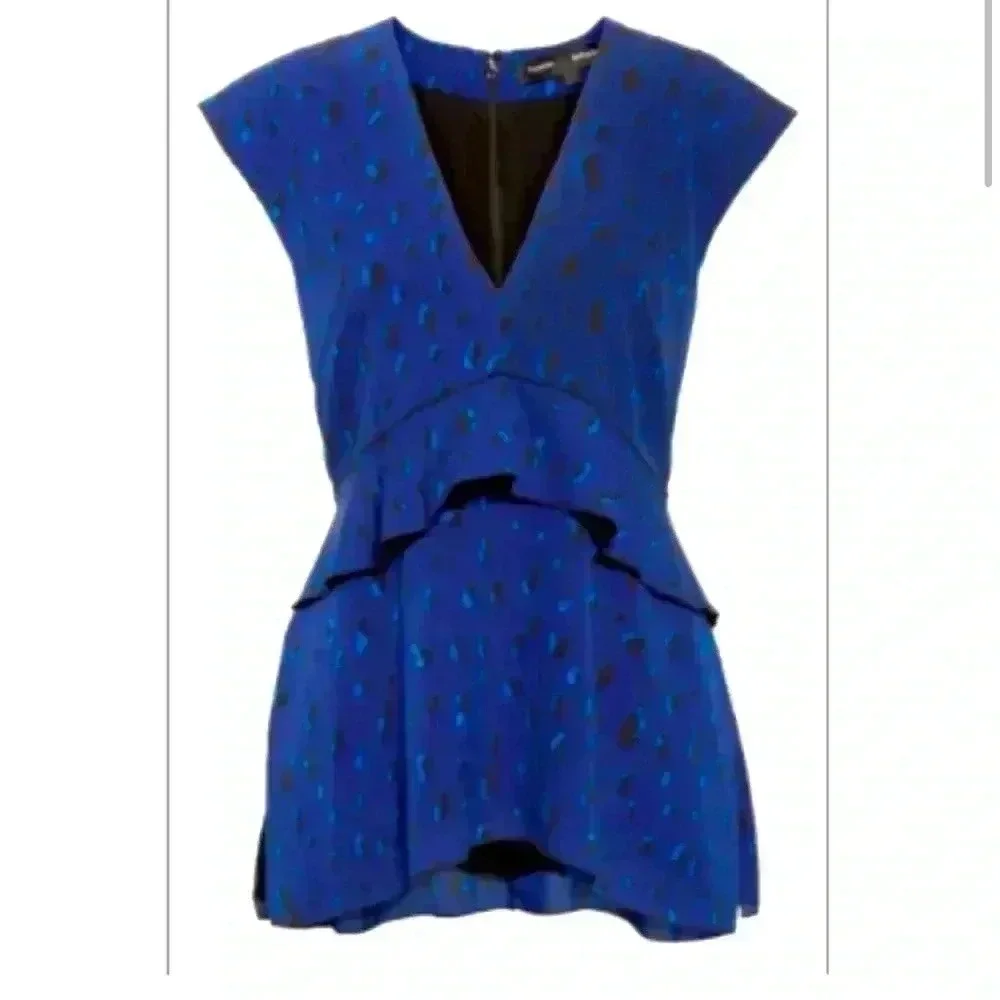 Proenza Schouler Blue Layered Blouse